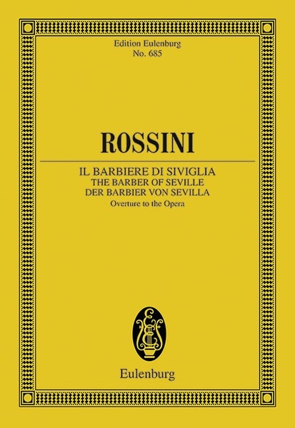 Rossini: The Barber of Seville (Study Score) published by Eulenburg